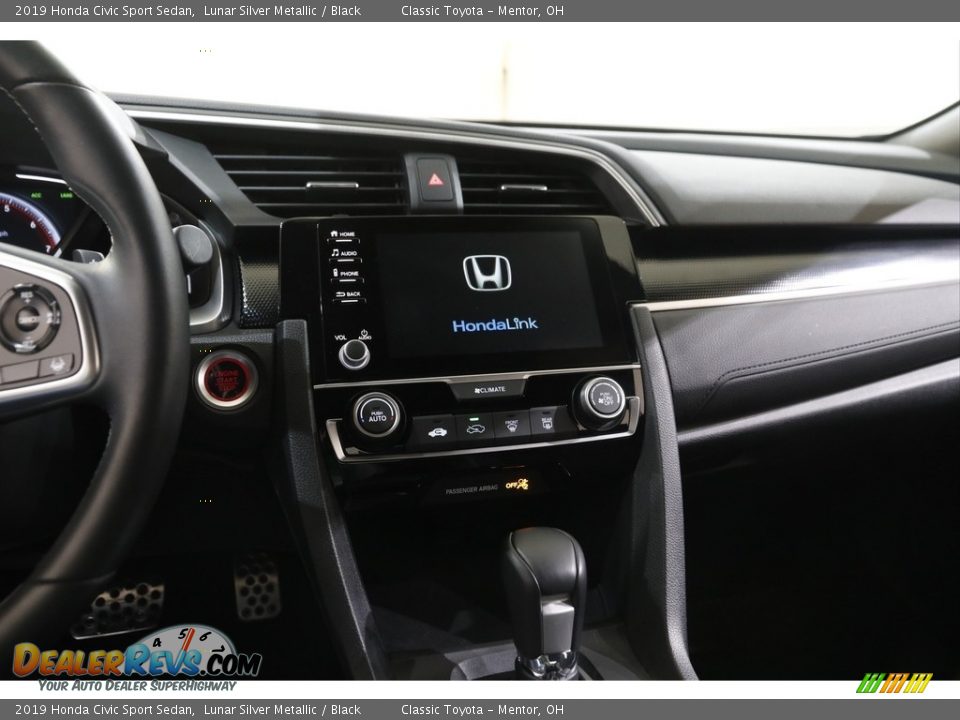 2019 Honda Civic Sport Sedan Lunar Silver Metallic / Black Photo #9
