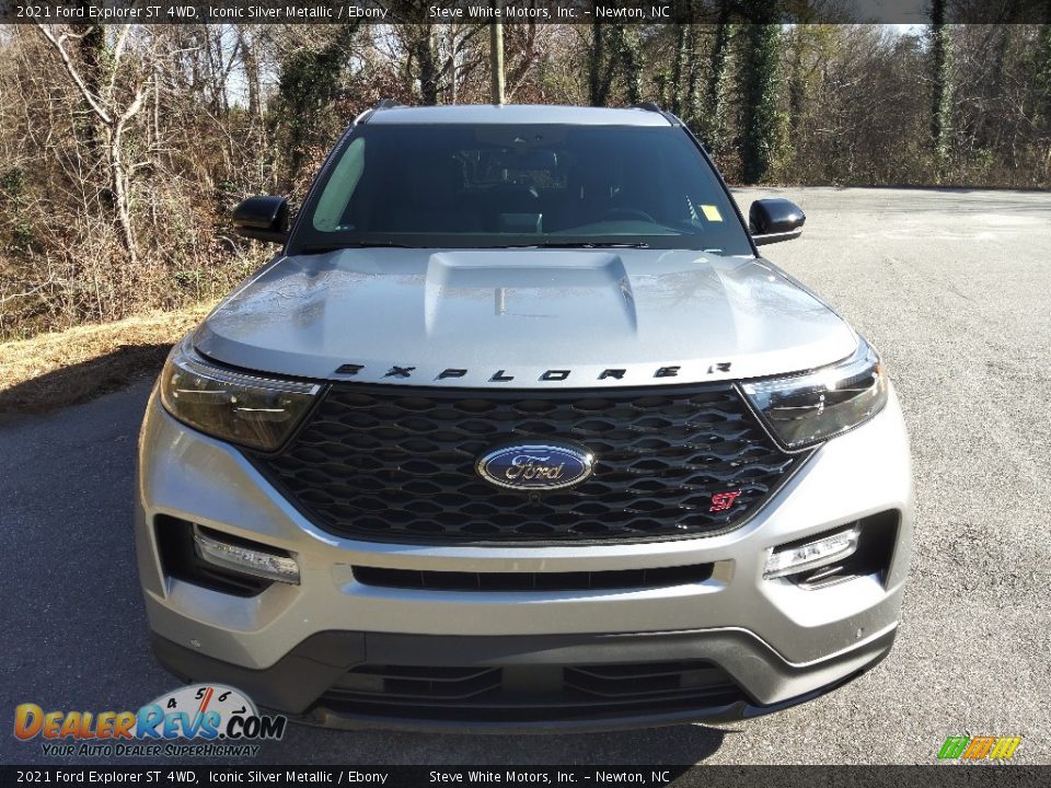 2021 Ford Explorer ST 4WD Iconic Silver Metallic / Ebony Photo #3