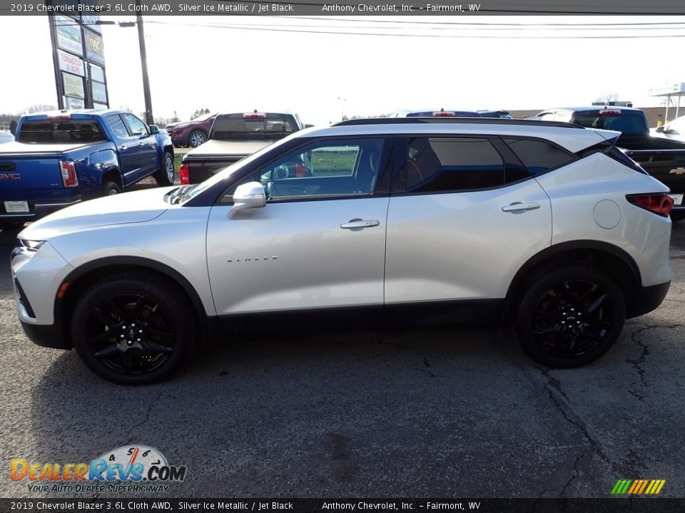 2019 Chevrolet Blazer 3.6L Cloth AWD Silver Ice Metallic / Jet Black Photo #7