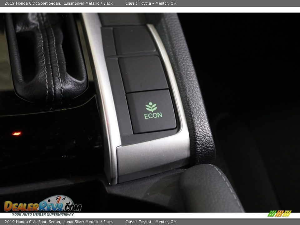 2019 Honda Civic Sport Sedan Lunar Silver Metallic / Black Photo #13