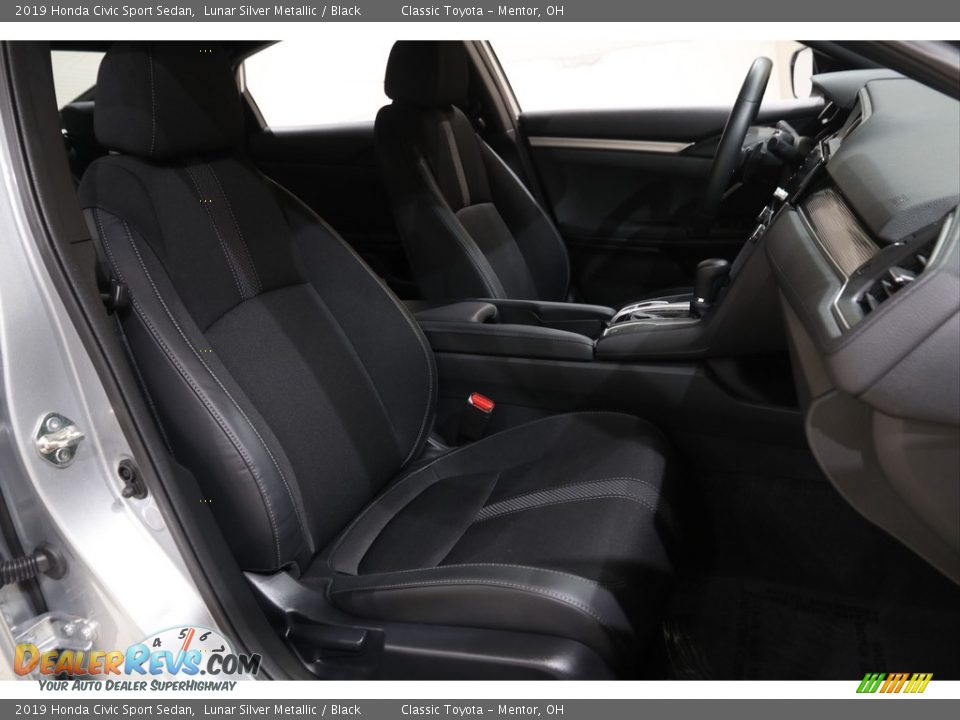 2019 Honda Civic Sport Sedan Lunar Silver Metallic / Black Photo #14