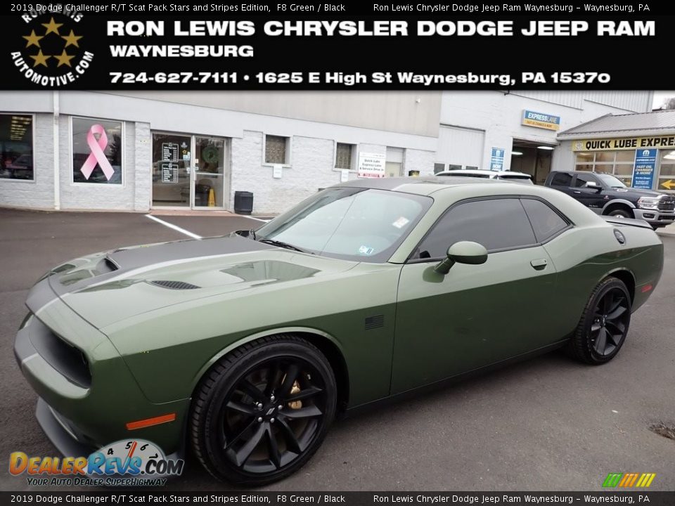 2019 Dodge Challenger R/T Scat Pack Stars and Stripes Edition F8 Green / Black Photo #1