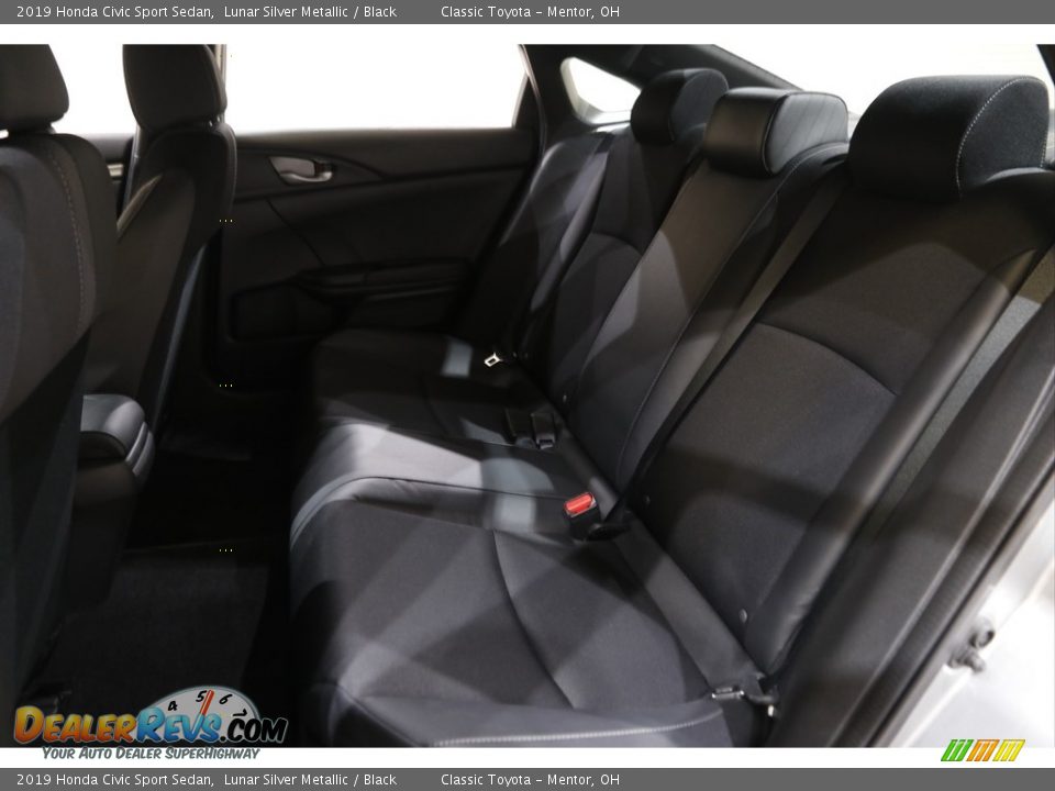 2019 Honda Civic Sport Sedan Lunar Silver Metallic / Black Photo #16