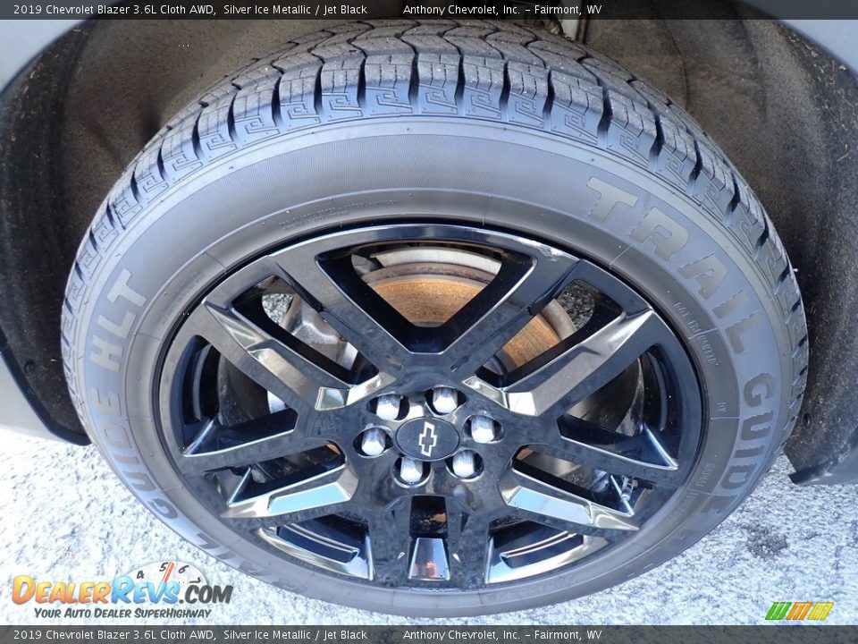 2019 Chevrolet Blazer 3.6L Cloth AWD Silver Ice Metallic / Jet Black Photo #10