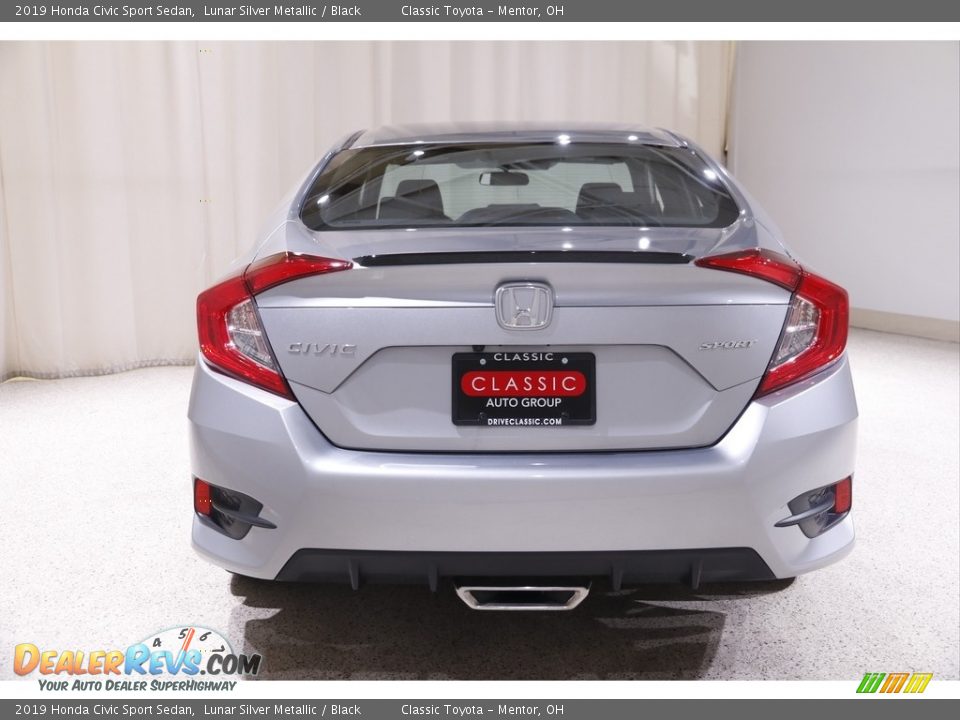 2019 Honda Civic Sport Sedan Lunar Silver Metallic / Black Photo #17