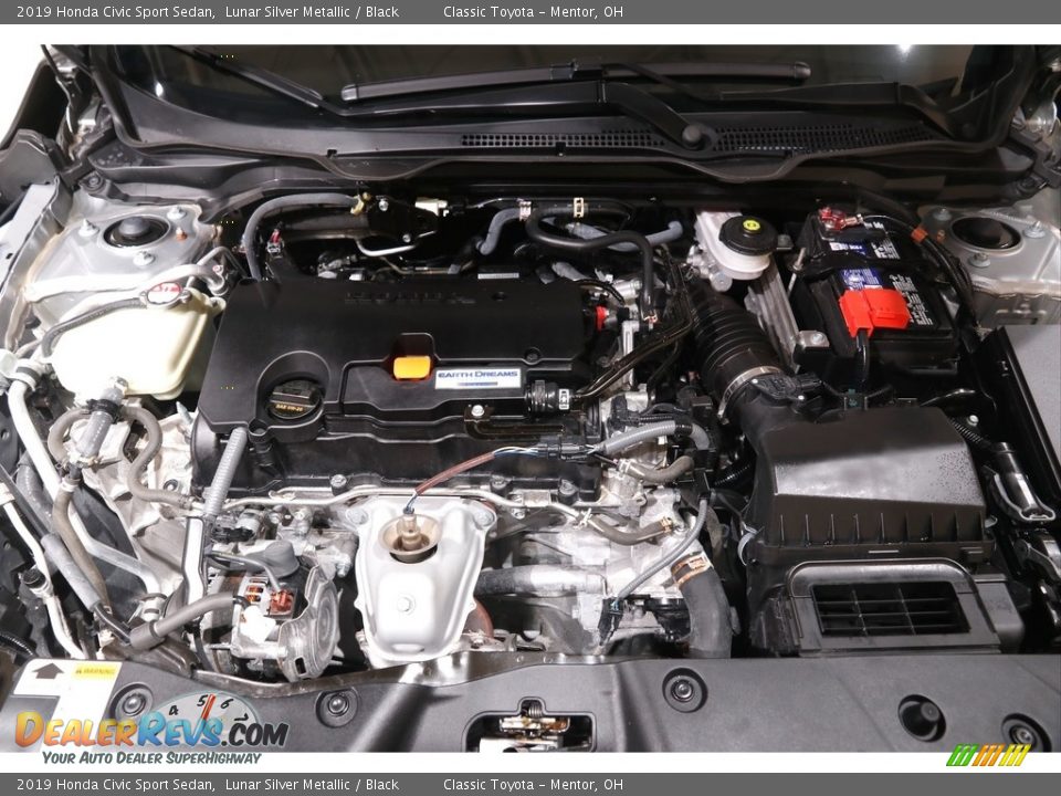 2019 Honda Civic Sport Sedan Lunar Silver Metallic / Black Photo #18
