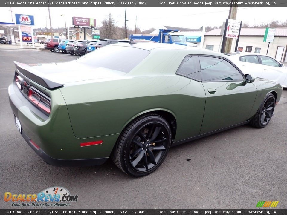 2019 Dodge Challenger R/T Scat Pack Stars and Stripes Edition F8 Green / Black Photo #6