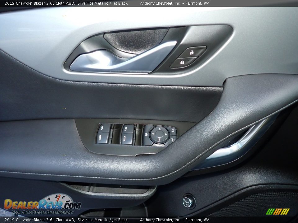 2019 Chevrolet Blazer 3.6L Cloth AWD Silver Ice Metallic / Jet Black Photo #14