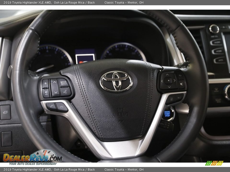 2019 Toyota Highlander XLE AWD Ooh La La Rouge Mica / Black Photo #7