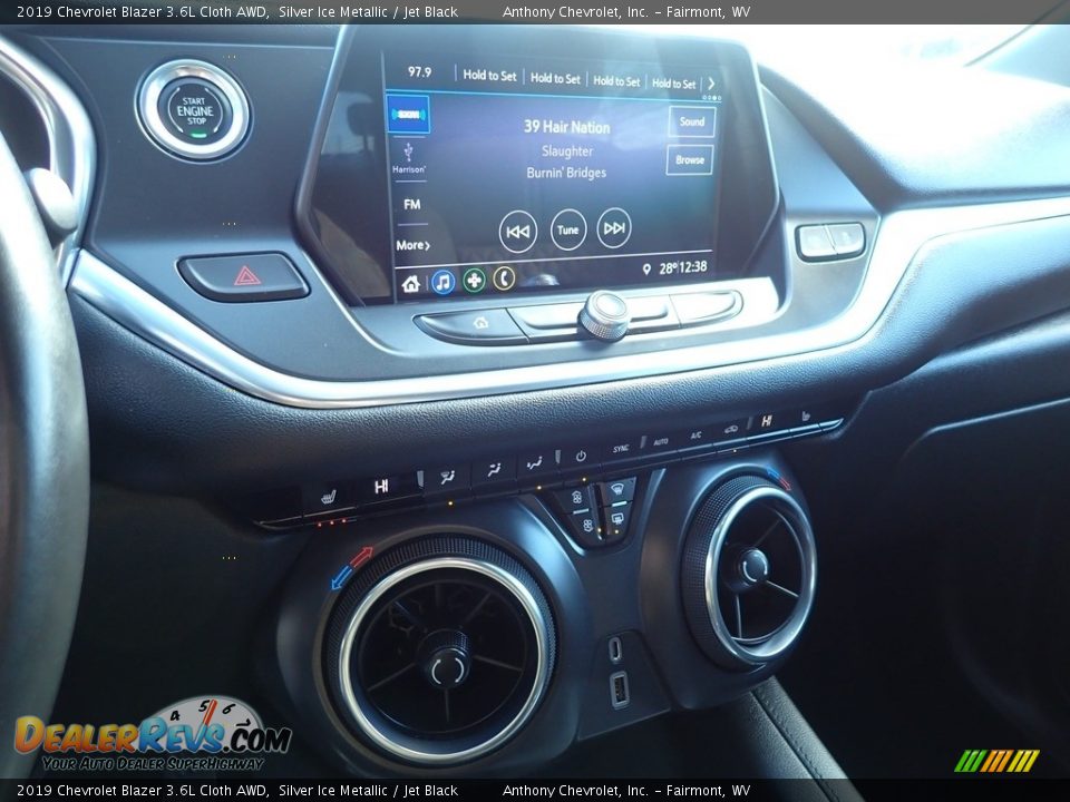 2019 Chevrolet Blazer 3.6L Cloth AWD Silver Ice Metallic / Jet Black Photo #19