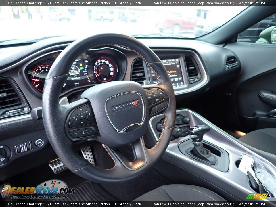 Dashboard of 2019 Dodge Challenger R/T Scat Pack Stars and Stripes Edition Photo #13