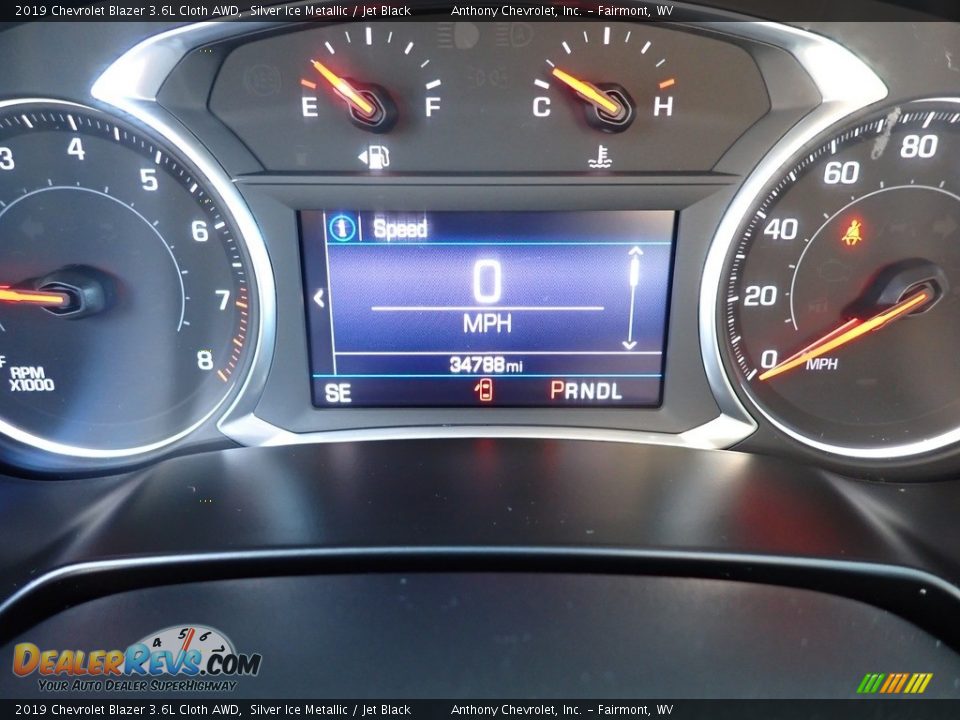 2019 Chevrolet Blazer 3.6L Cloth AWD Silver Ice Metallic / Jet Black Photo #20