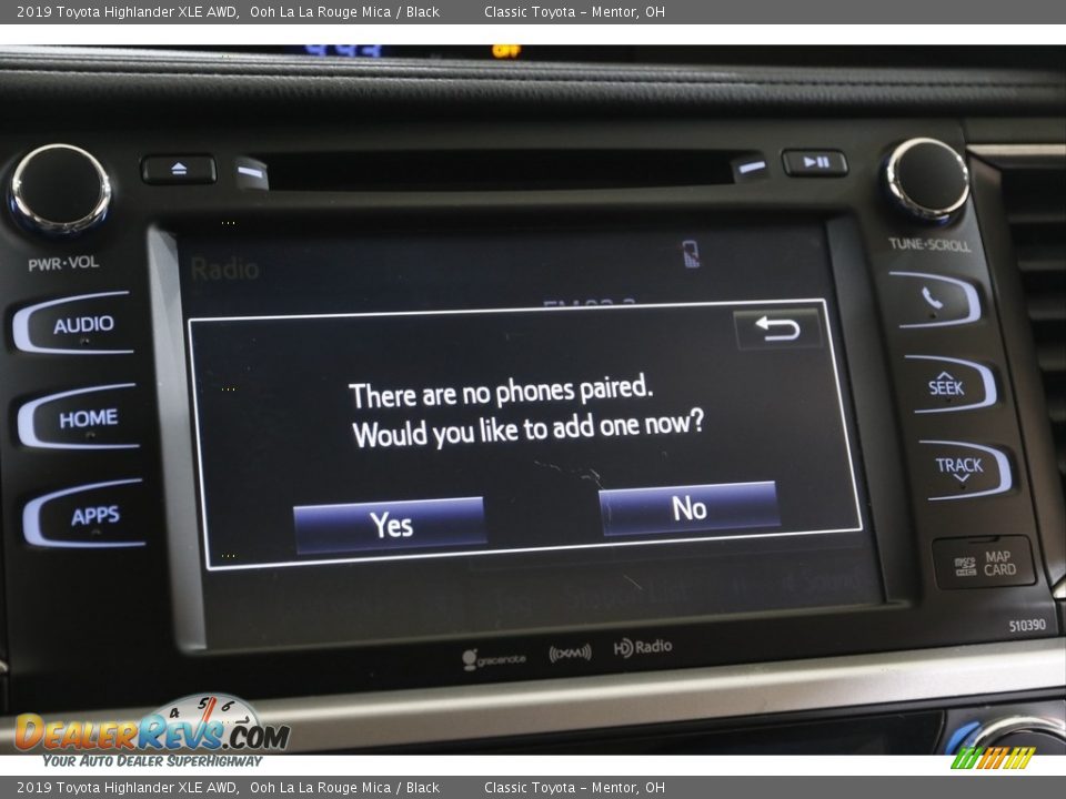 2019 Toyota Highlander XLE AWD Ooh La La Rouge Mica / Black Photo #11