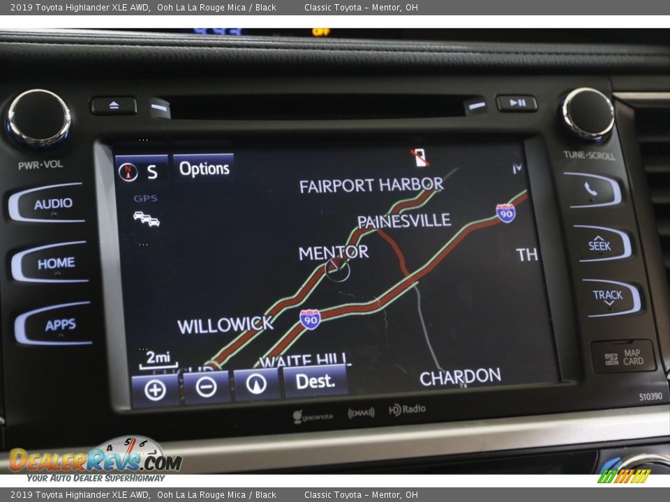 2019 Toyota Highlander XLE AWD Ooh La La Rouge Mica / Black Photo #12