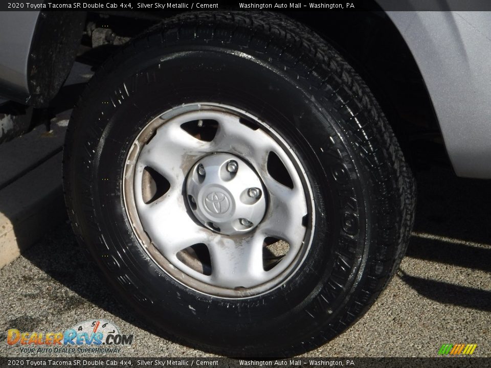 2020 Toyota Tacoma SR Double Cab 4x4 Silver Sky Metallic / Cement Photo #11