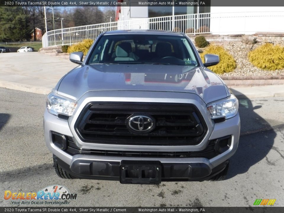 2020 Toyota Tacoma SR Double Cab 4x4 Silver Sky Metallic / Cement Photo #12