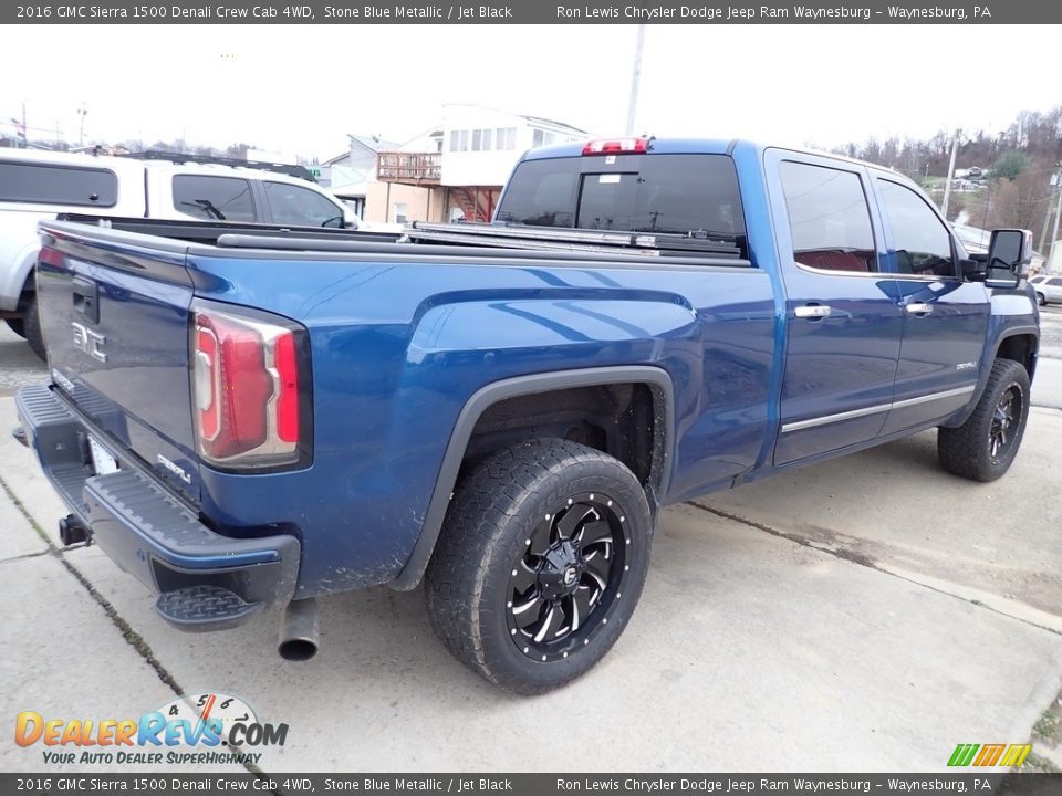 2016 GMC Sierra 1500 Denali Crew Cab 4WD Stone Blue Metallic / Jet Black Photo #3