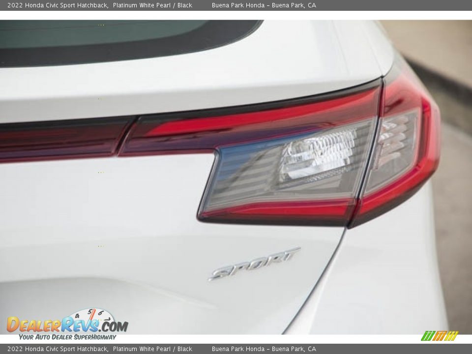 2022 Honda Civic Sport Hatchback Platinum White Pearl / Black Photo #7