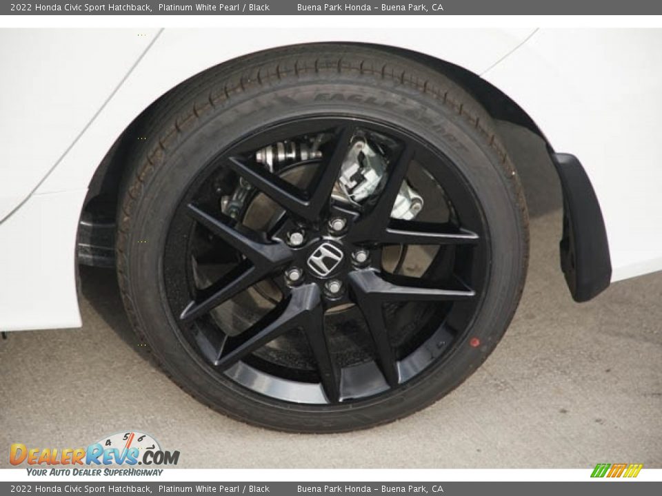 2022 Honda Civic Sport Hatchback Platinum White Pearl / Black Photo #12
