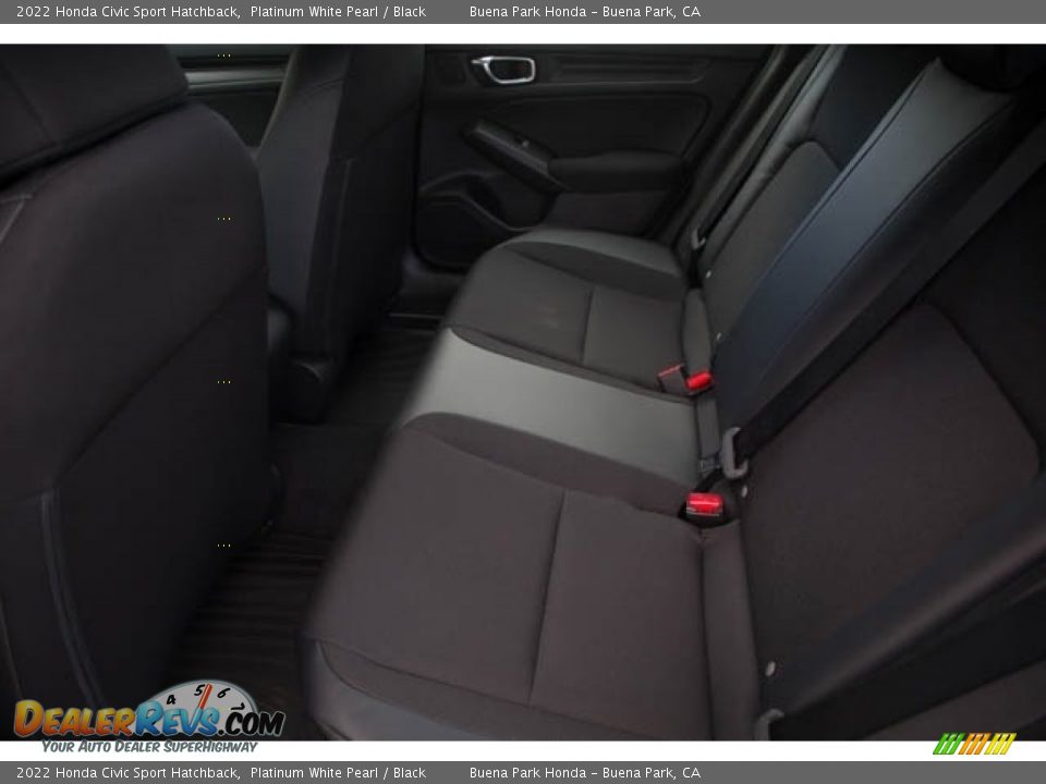 2022 Honda Civic Sport Hatchback Platinum White Pearl / Black Photo #16