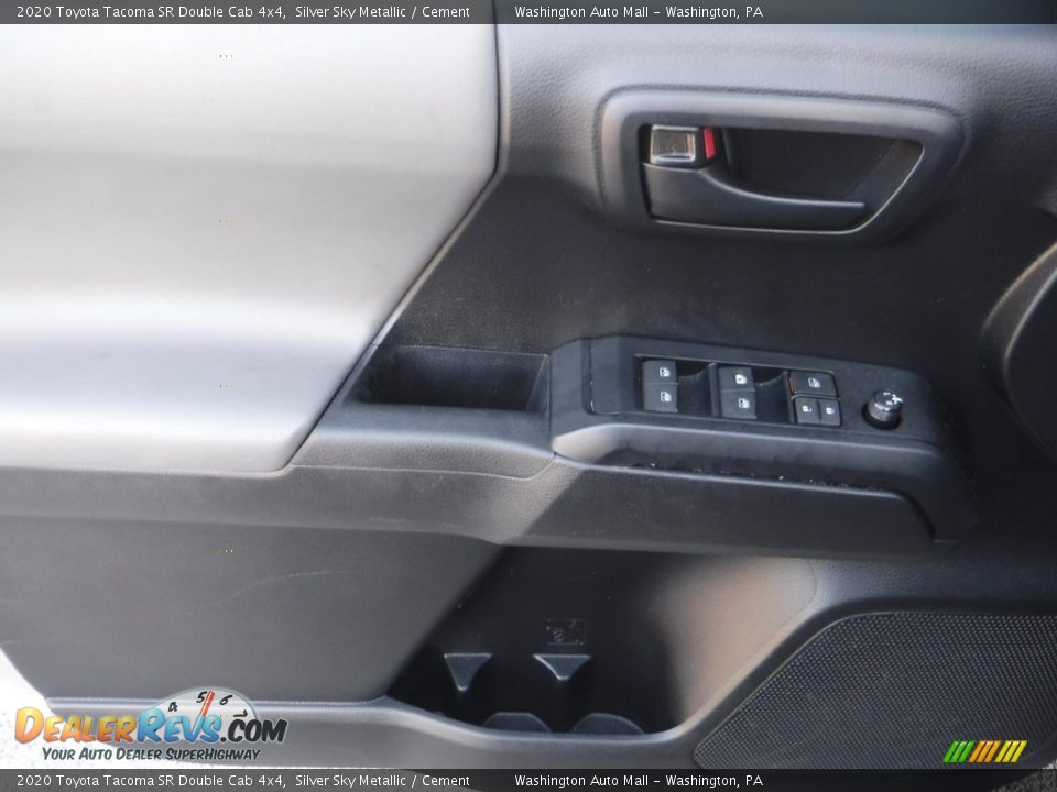 2020 Toyota Tacoma SR Double Cab 4x4 Silver Sky Metallic / Cement Photo #23