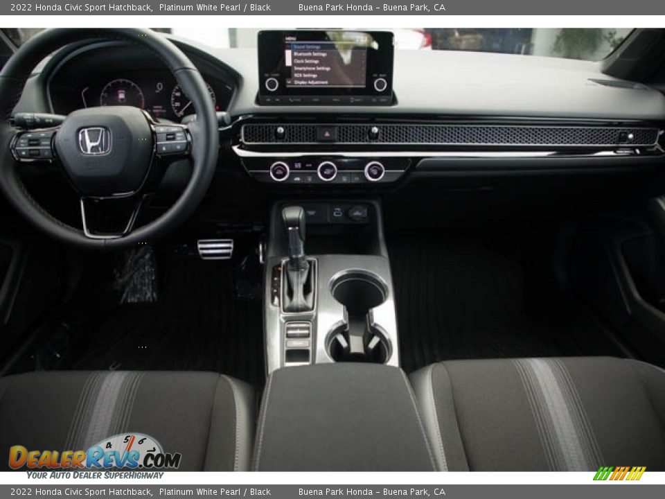2022 Honda Civic Sport Hatchback Platinum White Pearl / Black Photo #17