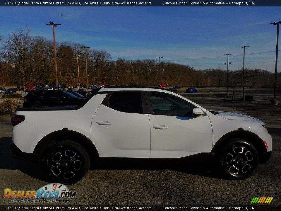 2022 Hyundai Santa Cruz SEL Premium AWD Ice White / Dark Gray w/Orange Accents Photo #1