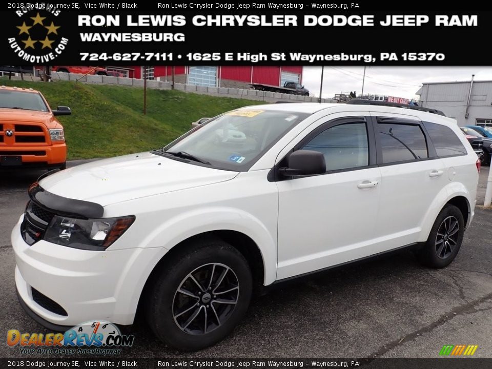 2018 Dodge Journey SE Vice White / Black Photo #1