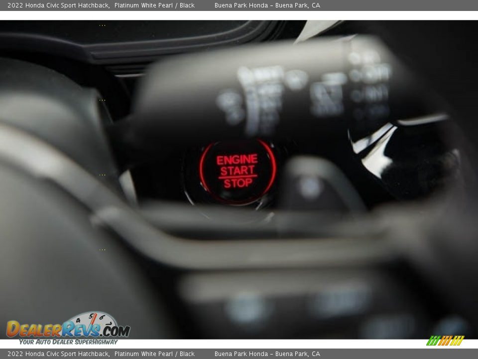 2022 Honda Civic Sport Hatchback Platinum White Pearl / Black Photo #23