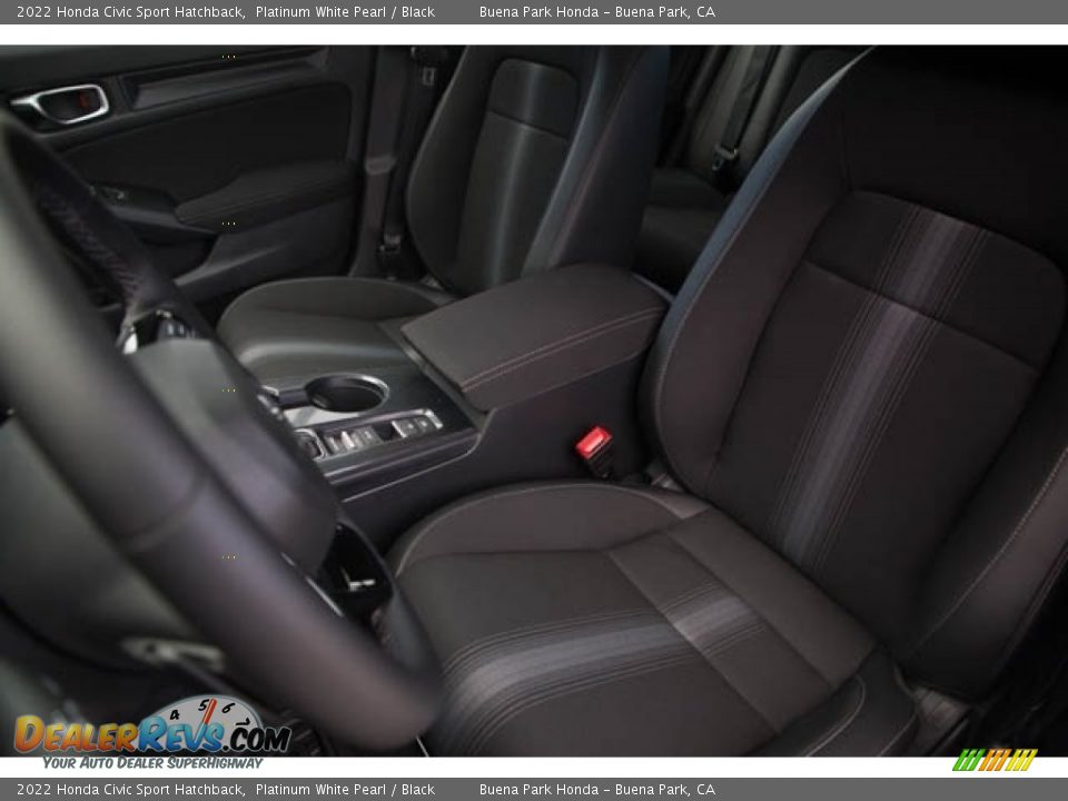 2022 Honda Civic Sport Hatchback Platinum White Pearl / Black Photo #24