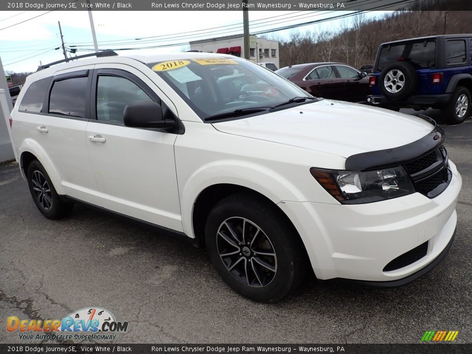 2018 Dodge Journey SE Vice White / Black Photo #8