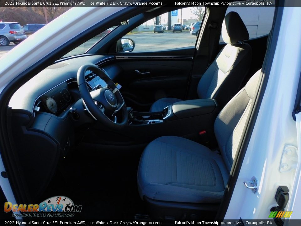 2022 Hyundai Santa Cruz SEL Premium AWD Ice White / Dark Gray w/Orange Accents Photo #11