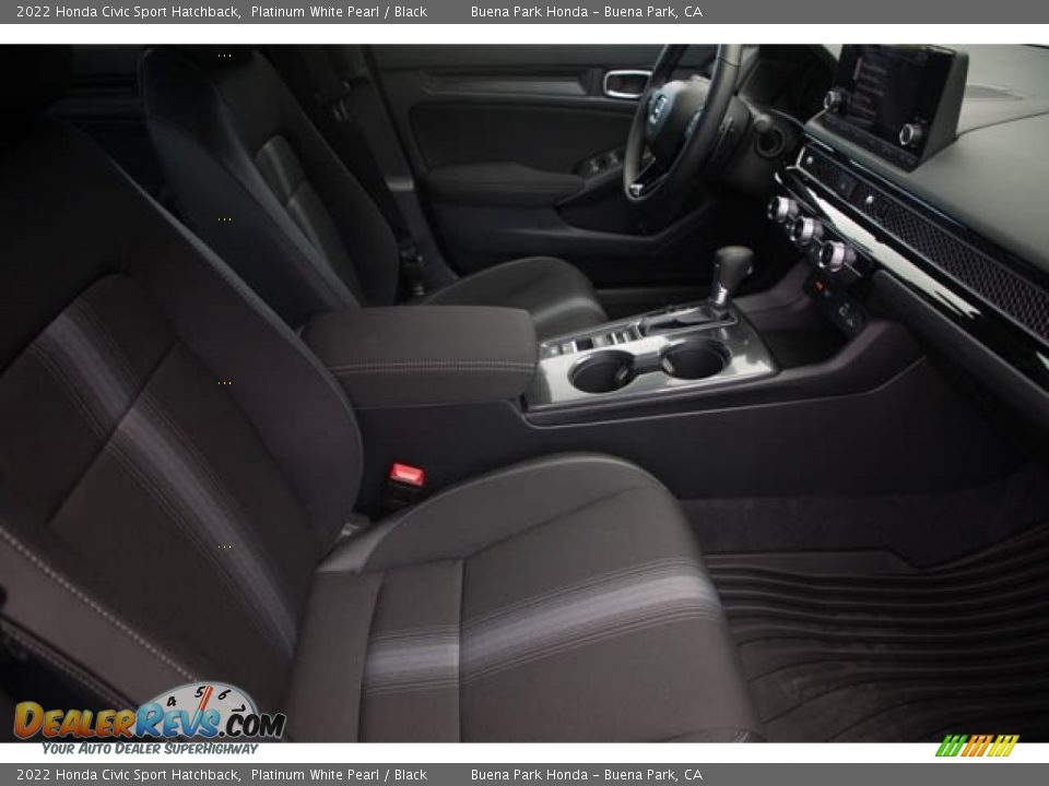 2022 Honda Civic Sport Hatchback Platinum White Pearl / Black Photo #29