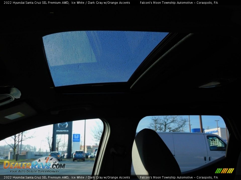2022 Hyundai Santa Cruz SEL Premium AWD Ice White / Dark Gray w/Orange Accents Photo #15