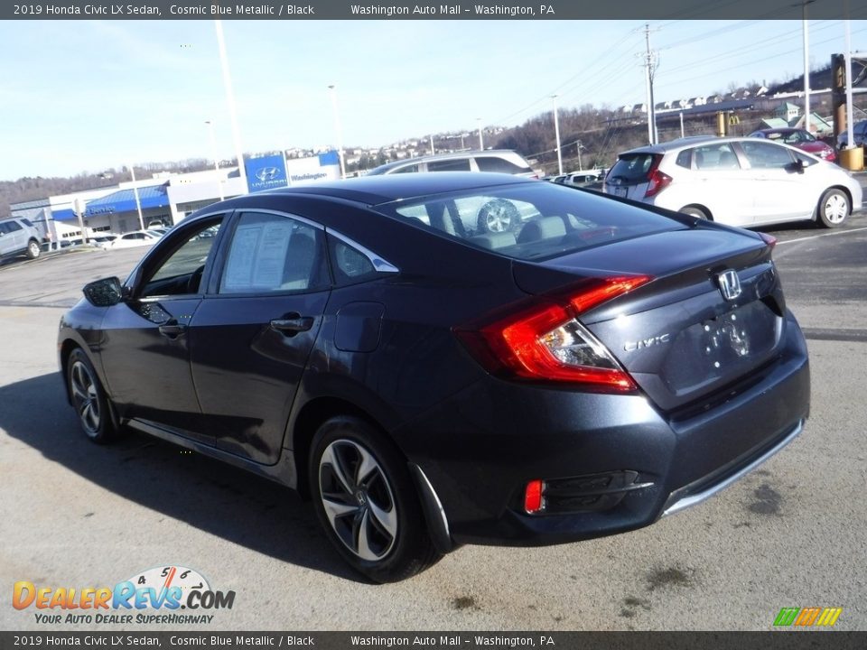 2019 Honda Civic LX Sedan Cosmic Blue Metallic / Black Photo #7