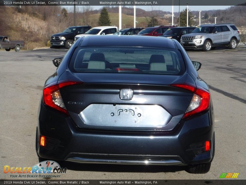 2019 Honda Civic LX Sedan Cosmic Blue Metallic / Black Photo #8