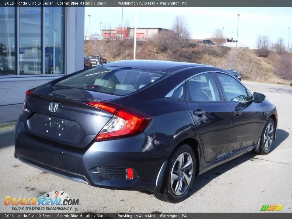 2019 Honda Civic LX Sedan Cosmic Blue Metallic / Black Photo #9