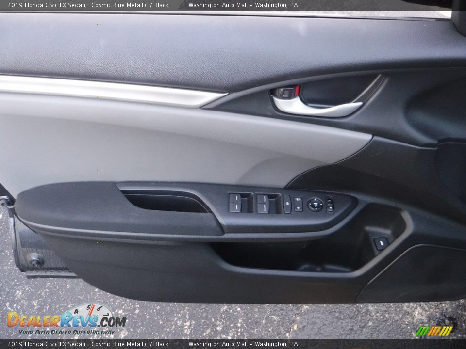2019 Honda Civic LX Sedan Cosmic Blue Metallic / Black Photo #11