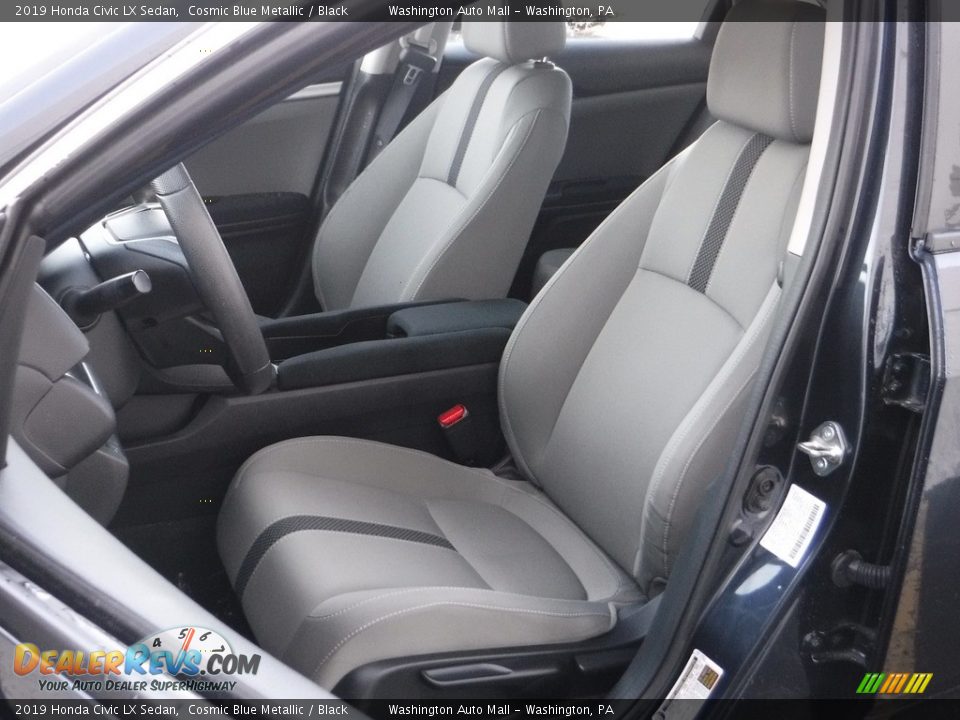 2019 Honda Civic LX Sedan Cosmic Blue Metallic / Black Photo #12