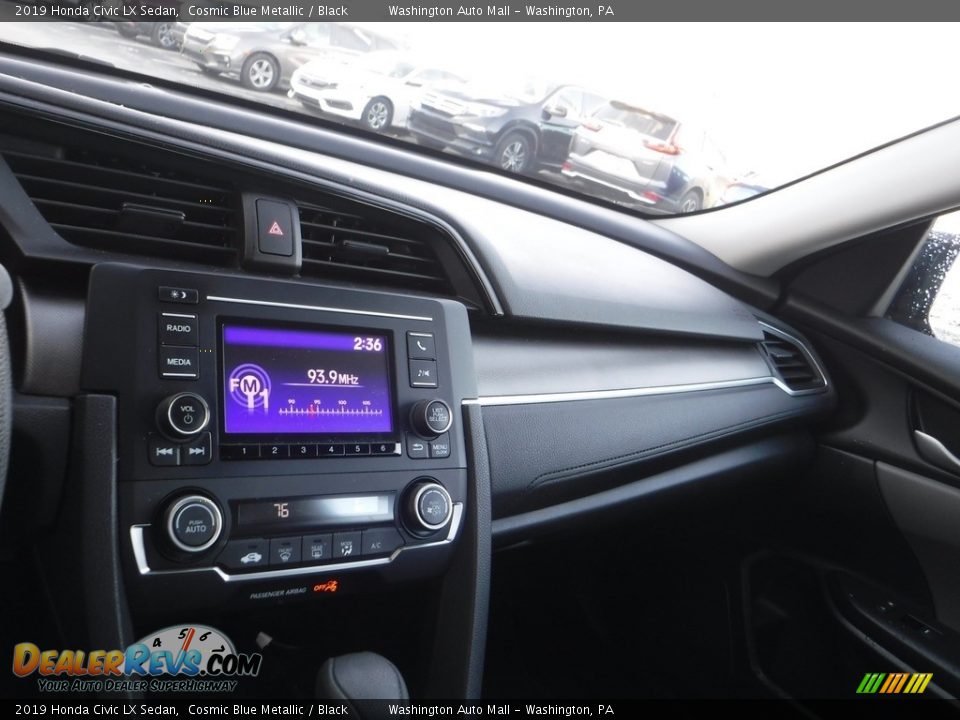 2019 Honda Civic LX Sedan Cosmic Blue Metallic / Black Photo #15