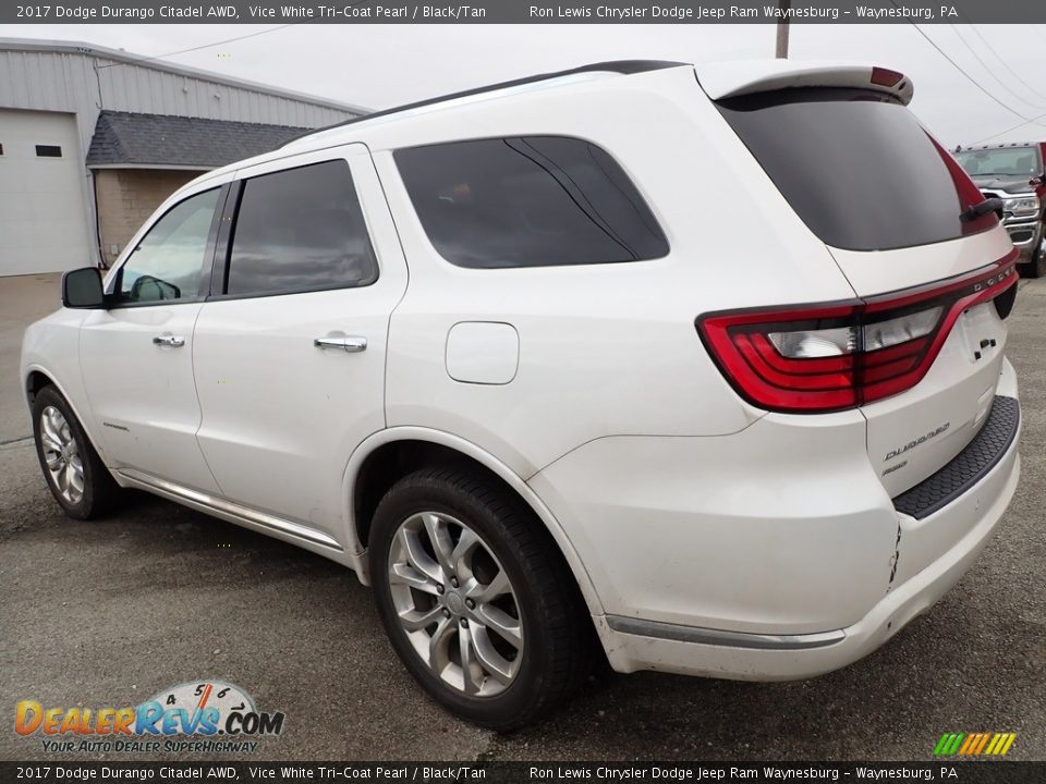 2017 Dodge Durango Citadel AWD Vice White Tri-Coat Pearl / Black/Tan Photo #2