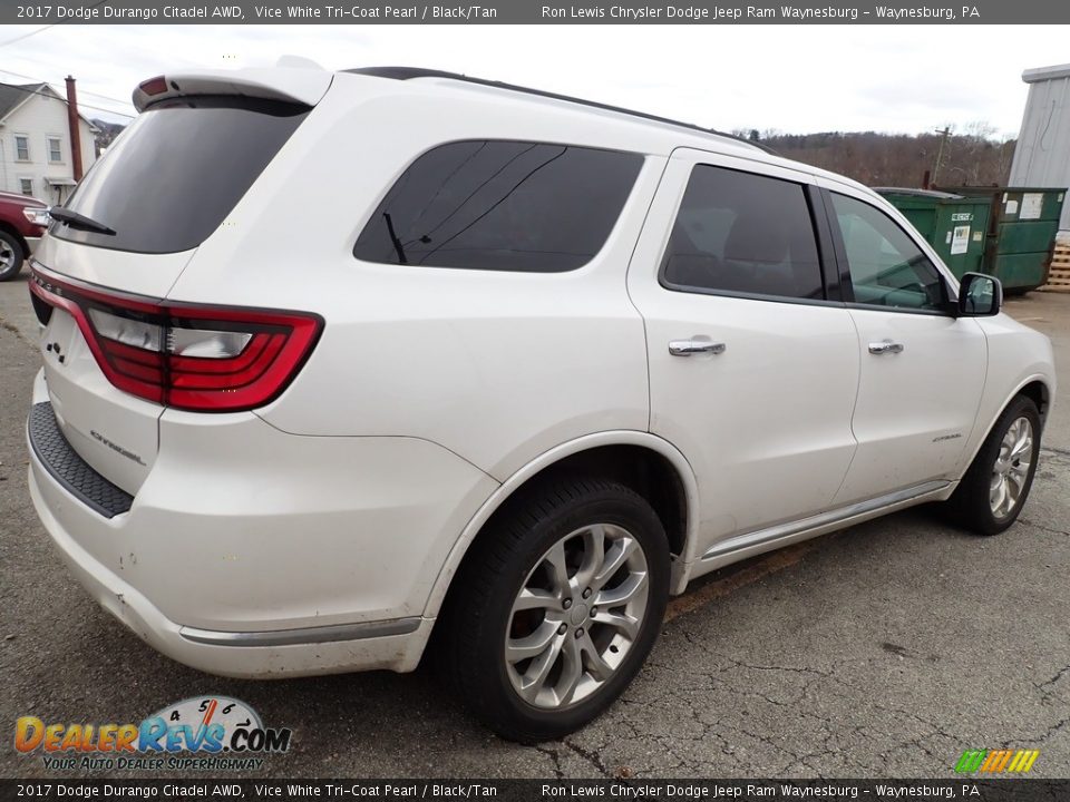 2017 Dodge Durango Citadel AWD Vice White Tri-Coat Pearl / Black/Tan Photo #3