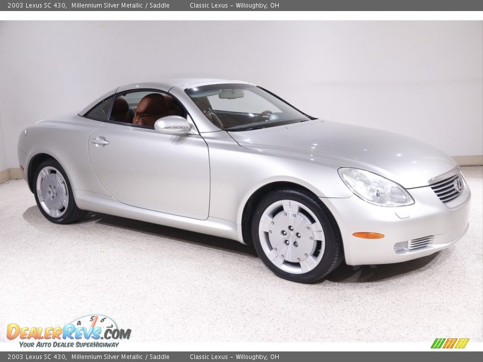 2003 Lexus SC 430 Millennium Silver Metallic / Saddle Photo #2