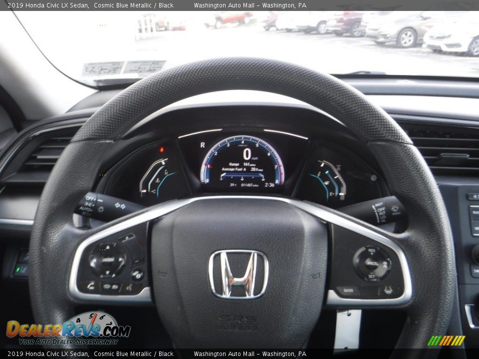 2019 Honda Civic LX Sedan Cosmic Blue Metallic / Black Photo #19