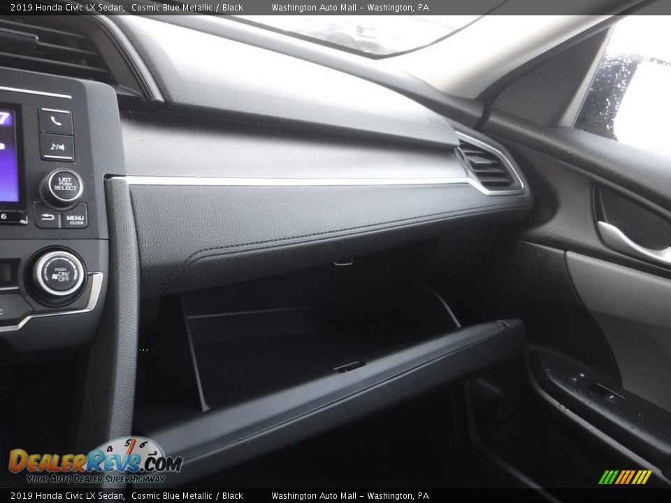 2019 Honda Civic LX Sedan Cosmic Blue Metallic / Black Photo #22
