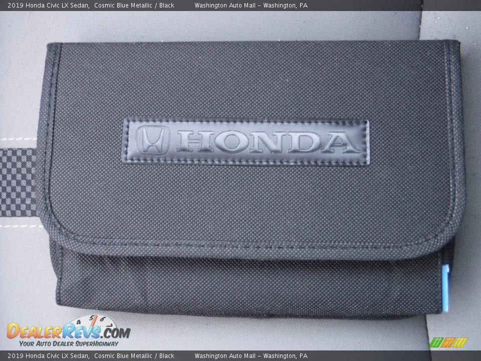 2019 Honda Civic LX Sedan Cosmic Blue Metallic / Black Photo #25