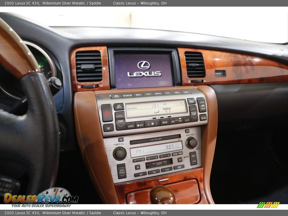 2003 Lexus SC 430 Millennium Silver Metallic / Saddle Photo #11