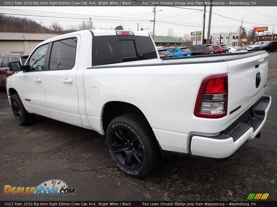 2022 Ram 1500 Big Horn Night Edition Crew Cab 4x4 Bright White / Black Photo #3