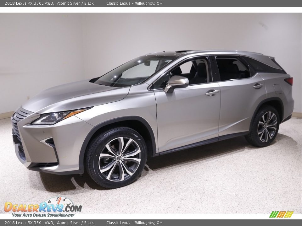 2018 Lexus RX 350L AWD Atomic Silver / Black Photo #3