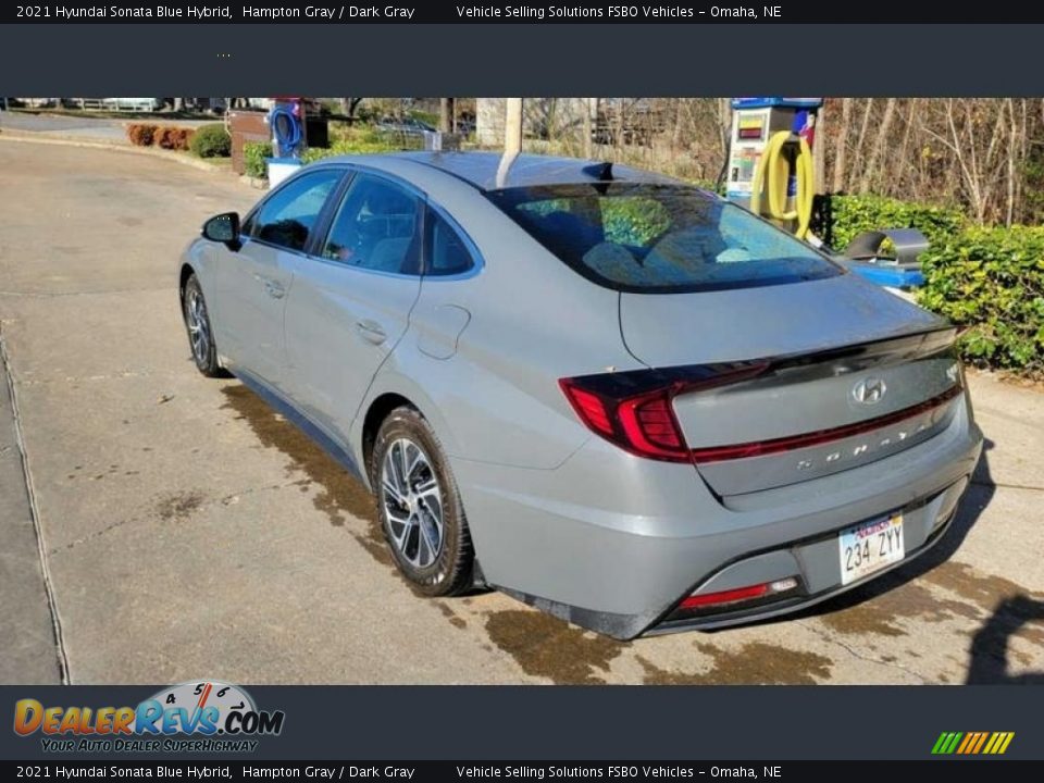 2021 Hyundai Sonata Blue Hybrid Hampton Gray / Dark Gray Photo #6